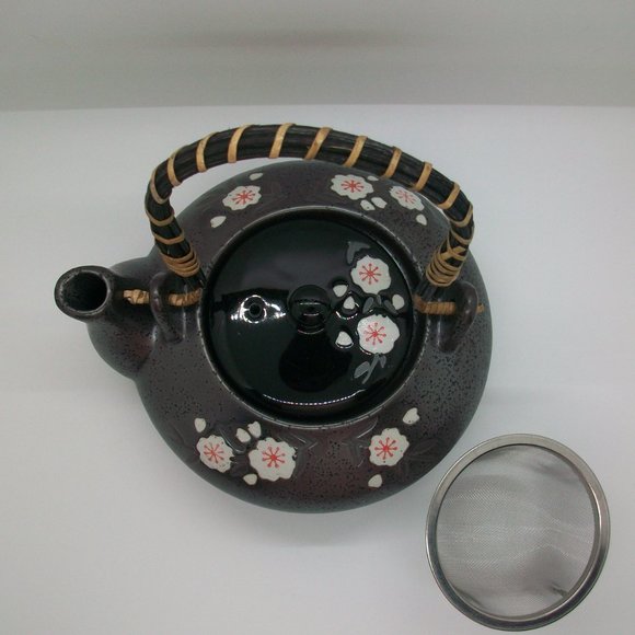 Nikko Ceramic Teapot Cherry Blossoms NK 23001 New in. Box - Picture 2 of 8